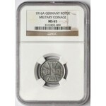 Ober-Ost. 1 kopiejka 1916-A, Berlin - NGC MS65 (MAX i jedyna)