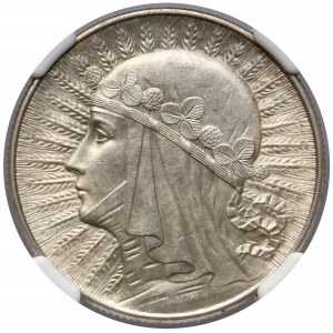 Głowa Kobiety 5 złotych 1934 - NGC MS62