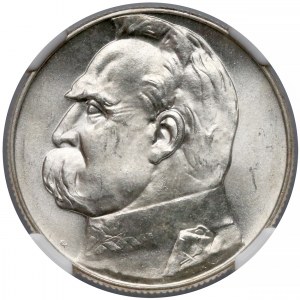 Piłsudski 5 złotych 1936 - piękne - NGC MS65