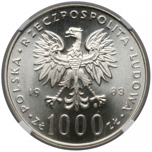 1.000 złotych 1983 Jan Paweł II - NGC MS68