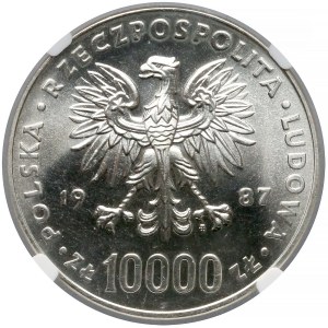 10.000 złotych 1987 Jan Paweł II - NGC MS67