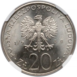 20 złotych 1980 Dar Pomorza - NGC MS67