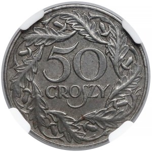 50 groszy 1938 - NIE-niklowane - NGC MS62