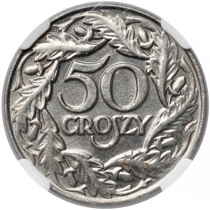 50 groszy 1938 - niklowane - NGC MS64 (MAX i jedyna)