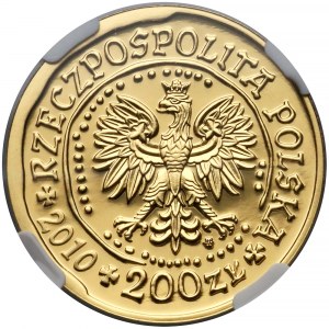 200 złotych 2010 Orzeł Bielik - NGC MS70 (MAX)