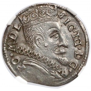 Zygmunt III Waza, Trojak Wilno 1598 - Łabędź - rzadki i PIĘKNY