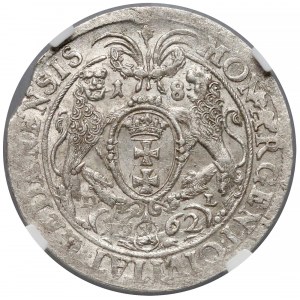 Jan II Kazimierz, Ort Gdańsk 1662 - ogony zawinięte - NGC MS61