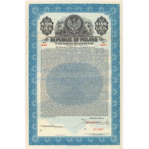 3% Bony Finansowe 1936, Obligacja $100 = Ł20.11s SPECIMEN