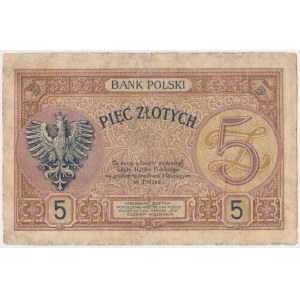 5 złotych 1919 - seria trzycyfrowa - S.100 A