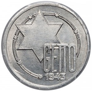 Getto Łódź, 10 marek 1943 Al - odm.3/2 - PCGS MS63