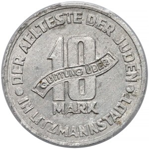 Getto Łódź, 10 marek 1943 Al - odm.10/5 - PCGS MS61