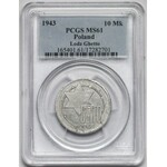 Getto Łódź, 10 marek 1943 Al - odm.10/5 - PCGS MS61