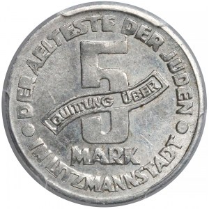 Getto Łódź, 5 marek 1943 Al - odm.II - PCGS MS62