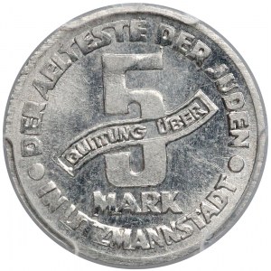 Getto Łódź, 5 marek 1943 Al - odm.II - PCGS MS63