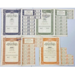 Bank Polski, 100-2.500 zł 1934 zestaw (4szt)
