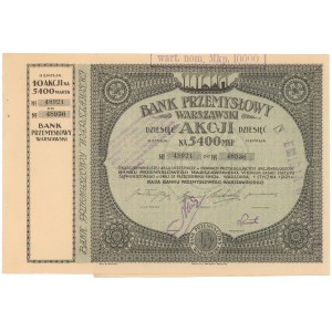 Bank Przemysłowy Warszawski, Em.2, 10x 540 mkp 1921