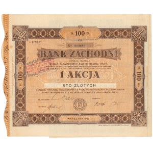Bank Zachodni, Em.1, 100 zł 1929