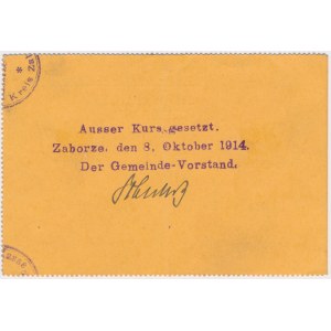 Zaborze (Zabrze), 5 mk 1914