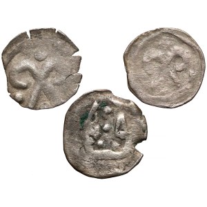 Pomorze, Kołobrzeg, Denary XIV w. (3szt)
