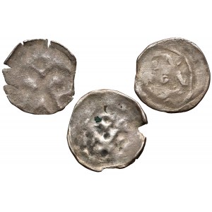 Pomorze, Kołobrzeg, Denary XIV w. (3szt)