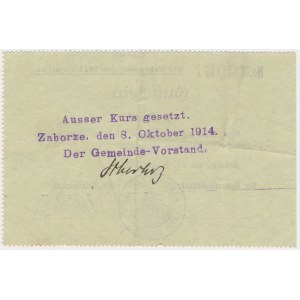 Zaborze (Zabrze), 1 mk 10.08.1914