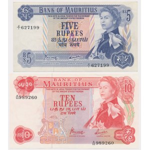 Mauritius, 5 i 10 rupees 1967 (2)