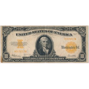 USA, 10 dollars 1922, Gold Certificate