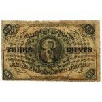 USA, Fractional Currency, 3 cents 1863