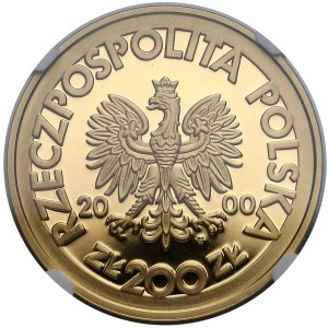 200 złotych 2000 Solidarność - NGC PF69 UC