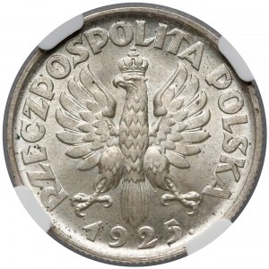 Kobieta i kłosy 1 złoty 1925 - NGC MS63