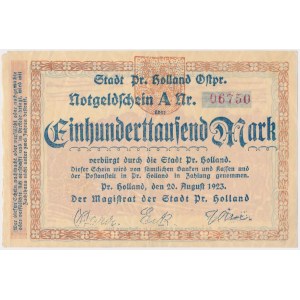 Preussisch Holland (Pasłęk), 100.000 mk 1923