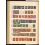 Rosja, album znaczków 1858-1923, m.in.: Armia Zachodnia, Denikina, Syberia oraz ZSRR