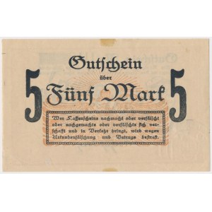 Allenstein (Olsztyn), 5 mk 1918 UNGULTIG