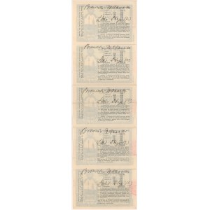 Loteria Rady Głównej Opiekuńczej 1916, Kompletny los 5x 1/5, A-E