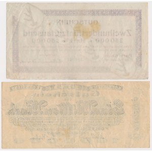 Forst (Zasieki), 250.000 i 1 mln mk 1923 (2szt)
