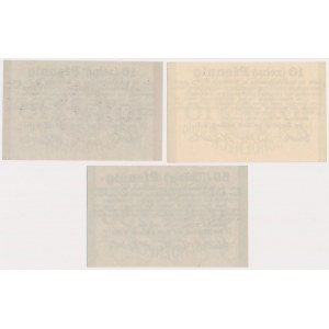 Schoneck (Skarszewy), 2x 10 i 50 pfg 1917 (3szt)