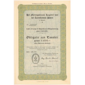 Posen (Poznań), Het Metropolitaan Kapittel..., 1.000 gulden 1928 - blankiet