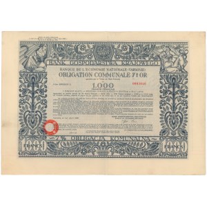 Bank Gospodarstwa Krajowego, 7% Obligacja Komunalna, Em.2, 1.000 franków 1930