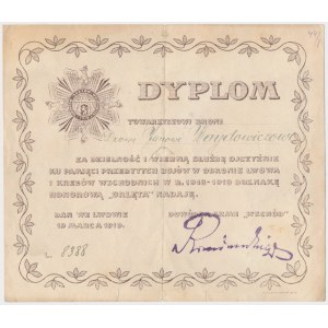 Lwów, Dyplom do odznaki Orlęta