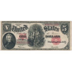 USA, 5 dollars 1907
