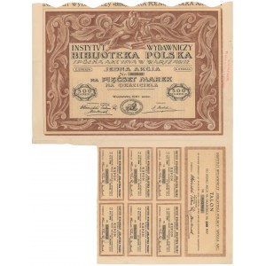 Instytut Wydawniczy Bibljoteka Polska, Em.1, 500 mkp 1921 - na okaziciela