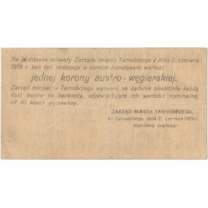 Tarnobrzeg, 1 korona 1919 - blankiet