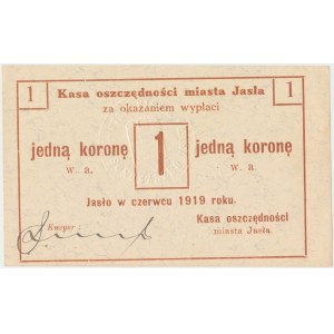 Jasło, Kasa Oszczędności, 1 korona 1919