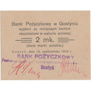 Gostyń, Bank Pożyczkowy 2 marki 1919