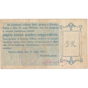 Krynica-Zdrój, 5 koron 1919
