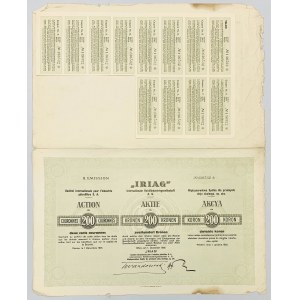 Iriag Międzynarodowa Sp. dla Przem. i Oleju Skalnego, Em.2, 200 kr 1921