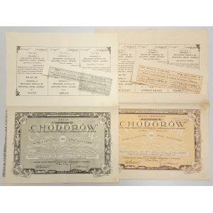 Chodorów Przemysł Cukrowniczy, Em.1, 100 zł i 5x 100 zł 1925 (2szt)