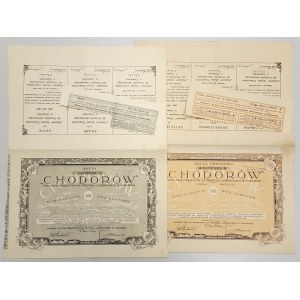 Chodorów Przemysł Cukrowniczy, Em.1, 100 zł i 5x 100 zł 1925 (2szt)