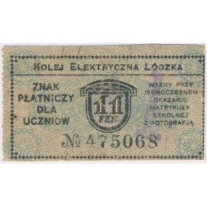 Łódź, Kolej Elektryczna, 1 Mk. / 11 fen.