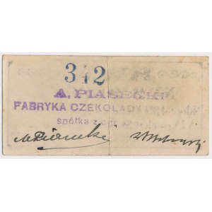 Kraków, A. PIASECKI Fabryka Czekolady, 2 korony 1919